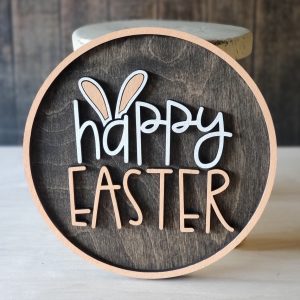 Product Image for  Happy Easter Bunny Round Sign