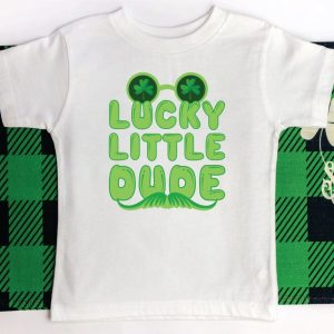 Product Image for  Lucky Little Dude- Short Sleeve Shirt- St. Patrick’s