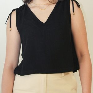 Product Image for  Black Linen Top