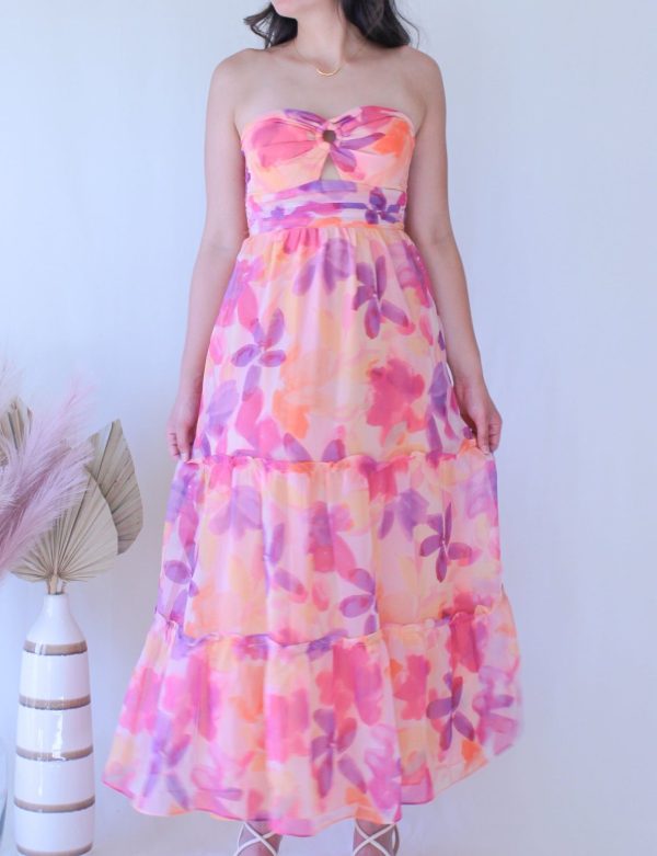 Product Image for  Floral Strapless Dress