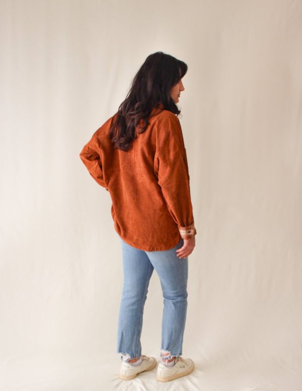 Product Image for  Rust Corduroy Shacket