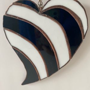 Product Image for  Black & White Heart Suncatcher