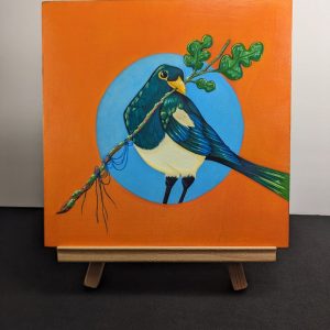 Product Image for  “Perfect Twig” Magpie Painting
