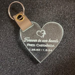 Product Image for  Acrylic Keychain with leather strap