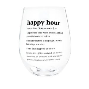 Product Image for  Happy Hour Wine Glass