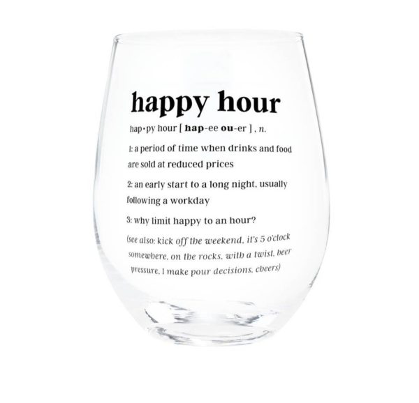 Product Image for  Happy Hour Wine Glass