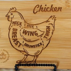 Product Image for  Bamboo Cutting Board-Chicken Design