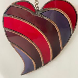 Product Image for  Purple & Red Heart Suncatcher