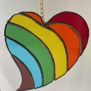 Product Image for  Rainbow Heart Suncatcher