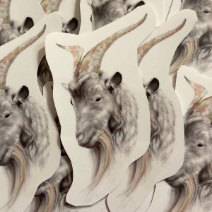 Product Image for  Goat Pencil Drawn Sticker Farm Goat Stickers Farm Animal Stickers Goat Gifts