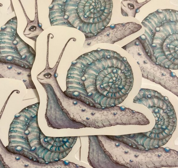 Product Image for  Jinx the Snail Sticker cottage Core Garden garden art sticker garden