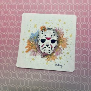 Product Image for  Jason Horror Fan Art, Friday the 13th, Spooky Halloween Decor,