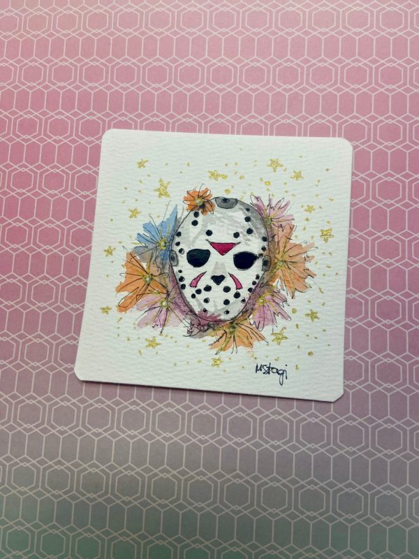 Product Image for  Jason Horror Fan Art, Friday the 13th, Spooky Halloween Decor,