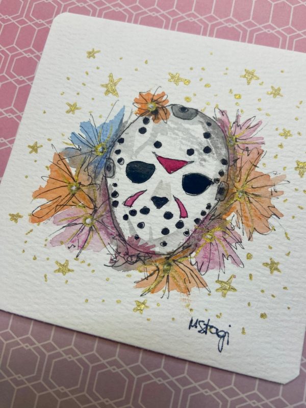 Product Image for  Jason Horror Fan Art, Friday the 13th, Spooky Halloween Decor,
