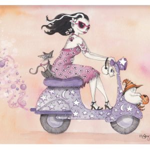 Product Image for  NEW! Boo Ride, Hot Ghoul Summer, Spooky Art Decor, Halloween Decor Witchy Friends, Summerween
