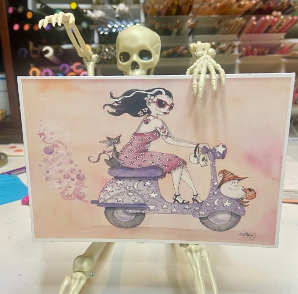 Product Image for  NEW! Boo Ride, Hot Ghoul Summer, Spooky Art Decor, Halloween Decor Witchy Friends, Summerween