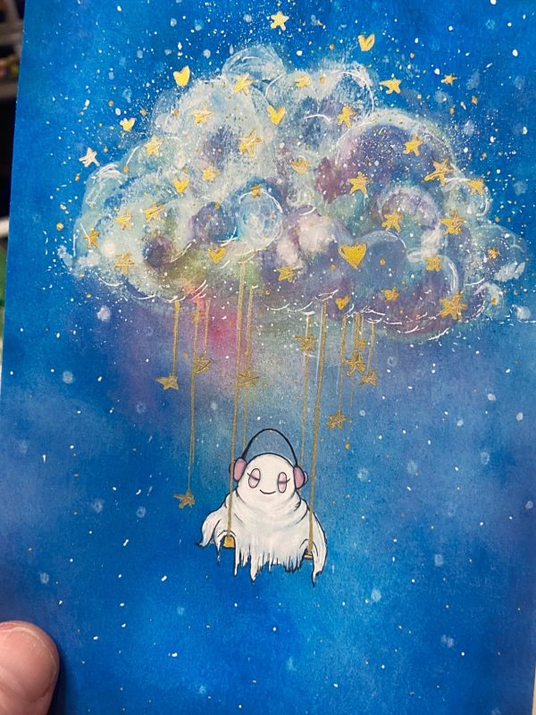 Product Image for  Haunting Beats Watercolor Painting Hot Ghoul Summer, Spooky Halloween