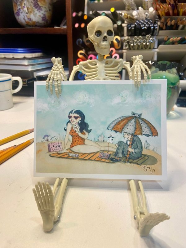 Product Image for  NEW!  Noseferasun Print, Spooky Art Decor, Vampire Beach, Halloween Decor Witchy Friends, Summerween