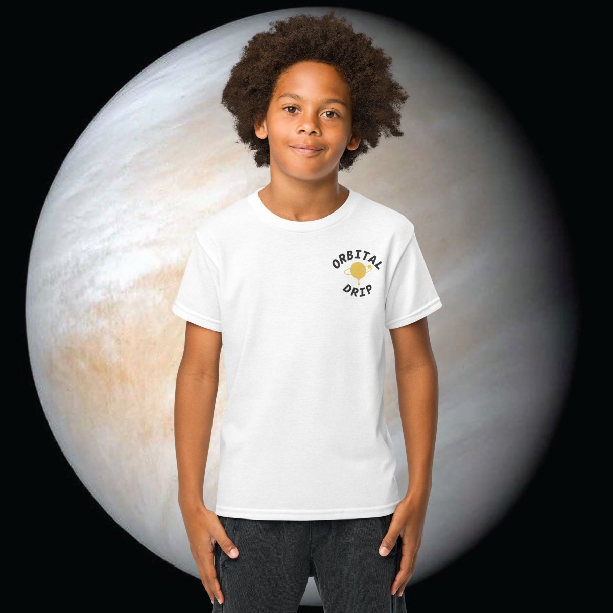 Downloaded from Shopify for use with Vendor ID (482) and Product ID (8523029577894). Product Image for Venus | Tee (Youth)