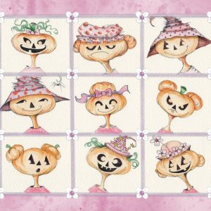 Product Image for  NEW! Faces of Hattie Print, Spooky Art Decor, Witchy Halloween Decor Witchy Friends, pumpkin art